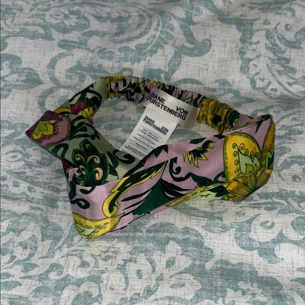 Diane Von Furstenberg Vibrant Floral Silk Headband